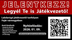 Jelentkezz! Legyél Te is Játékvezető!
